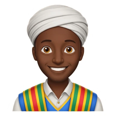 etiopien man sticker