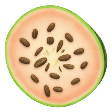 Melons with seed in the middle sticker