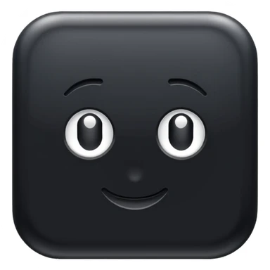 A Button black emoji sticker