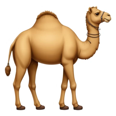 Camel Head Refrigerator Body Camel Legs Wear And Brown Boots sticker
