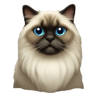 Himalayan cat without red heart sticker