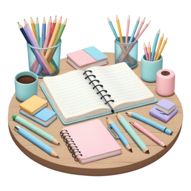 school supplies cottage core  sticker