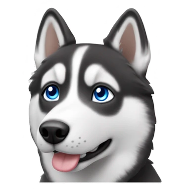 husky ￼ with blue eyes ￼ sticker
