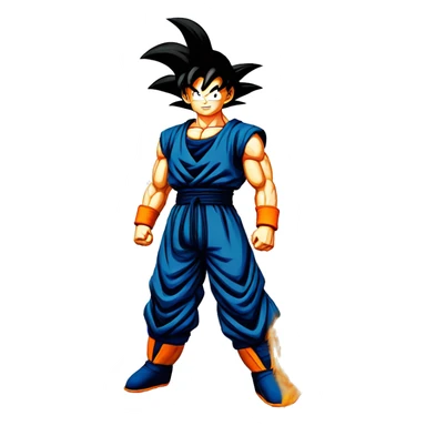 San goku in supersayan divin sticker