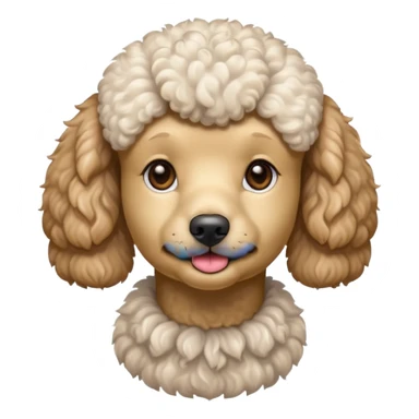Poodle in sauna sticker