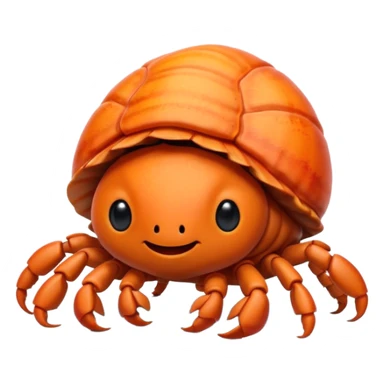 Kawaii Hermit crab sticker