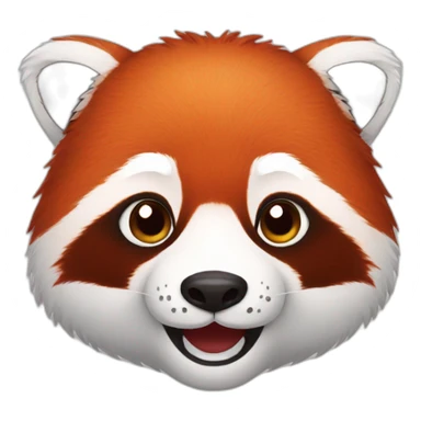 Red Panda face  sticker