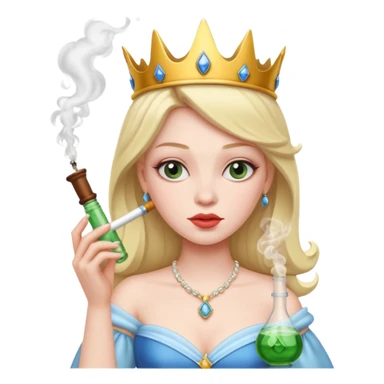 Princess smoking a bong  sticker
