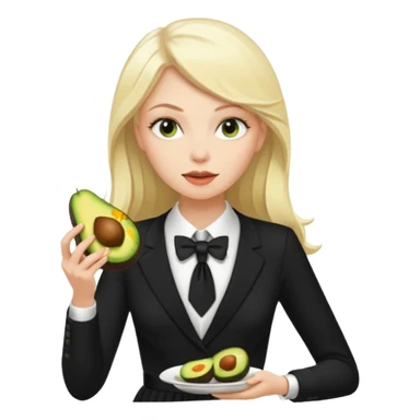 femme blanche et blonde habillée avec une robe noire longue et une cravate blanche des avocats en France sticker