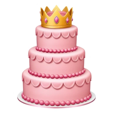 Princess peach cake sticker