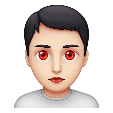 red eyes high sticker