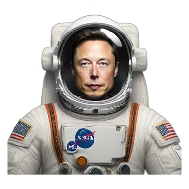 Elon musk astronaut sticker