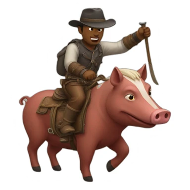 Hog rider sticker