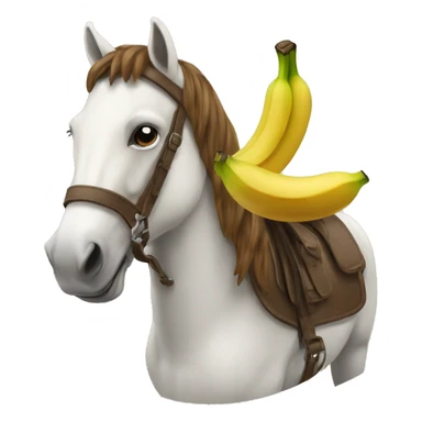 Une banane sur un cheval sticker