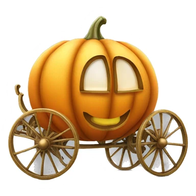 Cinderella pumpkin carriage sticker
