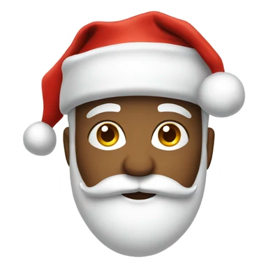 Emoji with Santa hat  sticker
