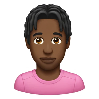 travis scott with a pink dress sticker