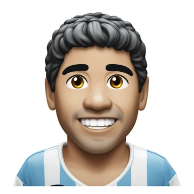 maradona argentina young smile sticker