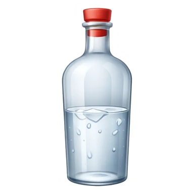 Bottle of vodka sticker