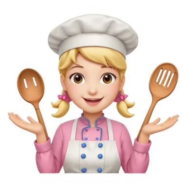 Pink chef princess peach sticker