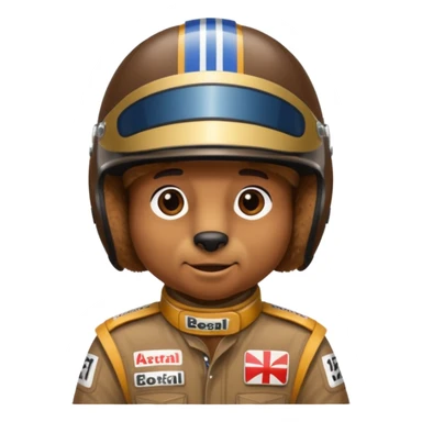 f1 driver  bear sticker