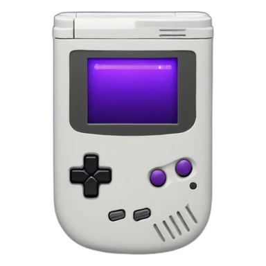 gameboy purple with led sticker