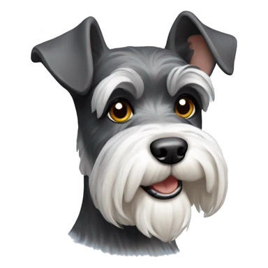 Dog miniature schnauzer sticker