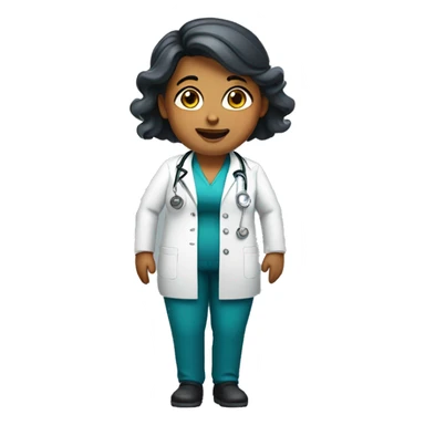 doctor-woman-happy fat sticker