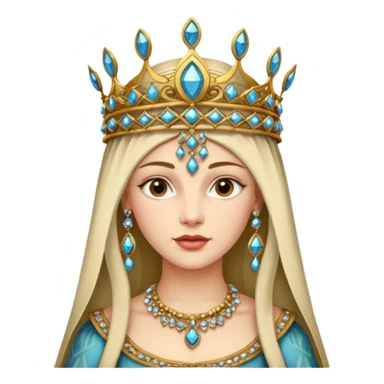  portrait of a Renaissance woman sticker