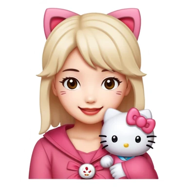 Sourire,hello kitty,kurimi sticker