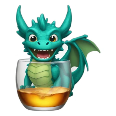 Dracofeu drink whisky  sticker