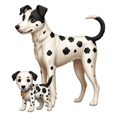 Belgium shepherd with Dalmatian  sticker