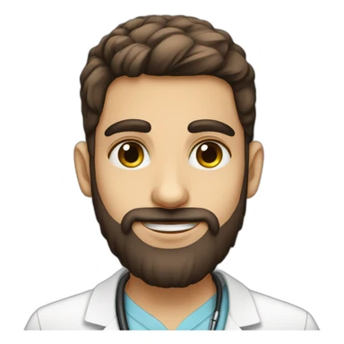 Jewish girl friend with ophthalmologist tall Arabic boy with beard sticker