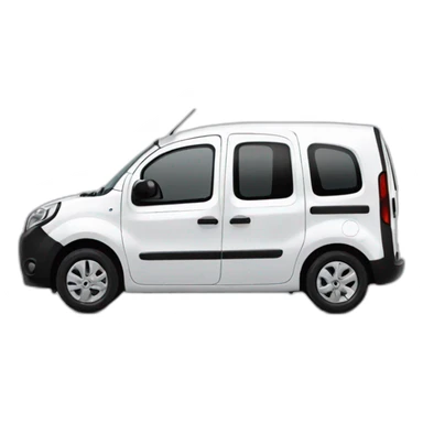renault kangoo blanc de face sticker