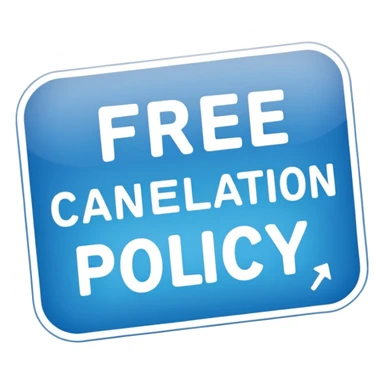 free cancellation policy sticker