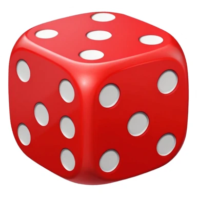 dice with hearts instead of dots sticker