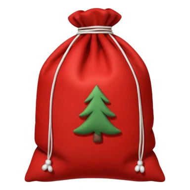 red xmas sack sticker