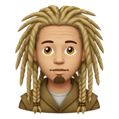man light skin with dread  sticker