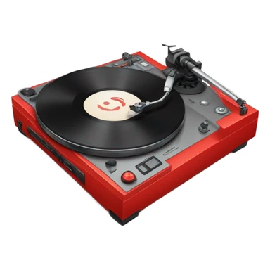 Technics-turntable red sticker