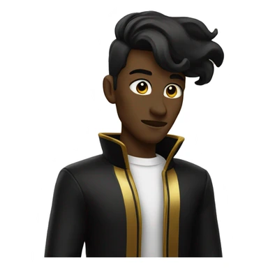 CP black and gold sticker