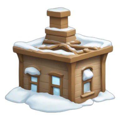 Une boîte remplie de neige sticker