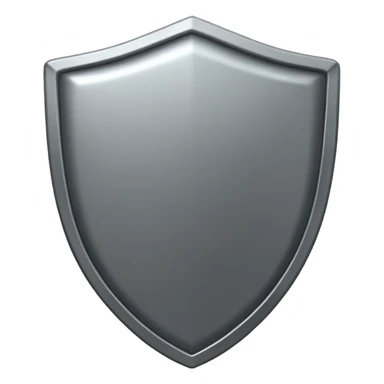 Steel gray shield with bicep flex icon sticker
