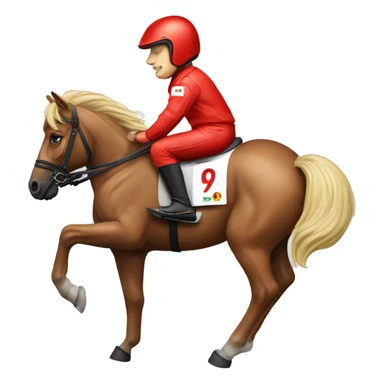 kimi räikkönen riding a ferrari horse sticker