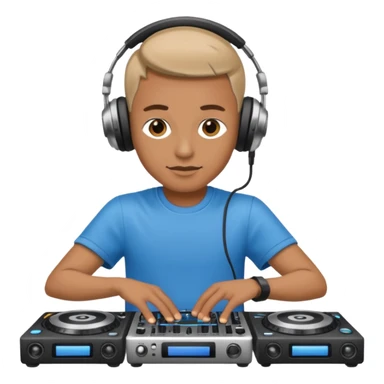 dj with setup sticker
