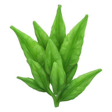 Green buds of plant in zip loc bag sticker