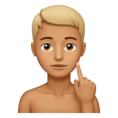 put your big finger on the neck  sticker