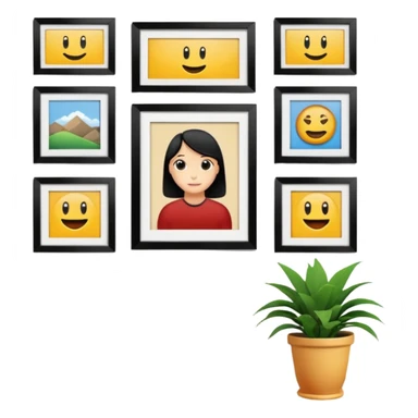 a girly multiple framed photos sticker