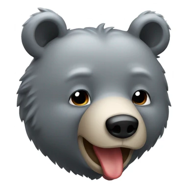 realistic-grey-bear-is-vomiting sticker