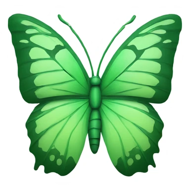 Green butterfly split into two . Hexcode#98cbf4 sticker