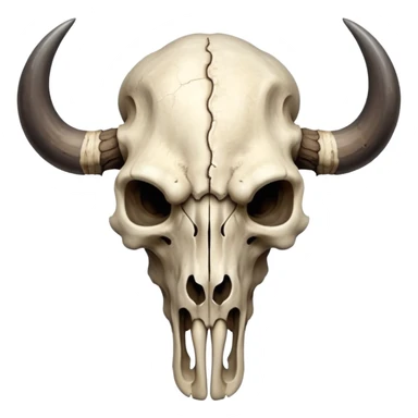Indian bison skull head sticker